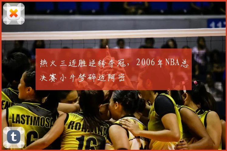 热火三连胜逆转夺冠,2006年NBA总决赛小牛梦碎迈阿密