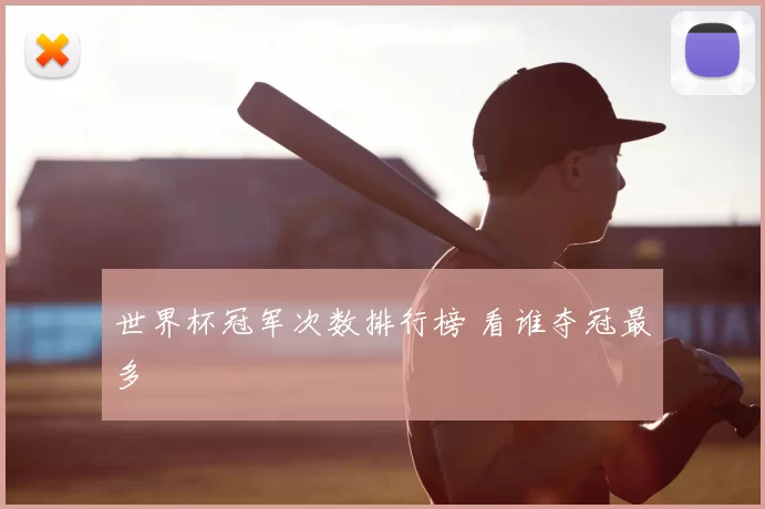 世界杯冠军次数排行榜 看谁夺冠最多
